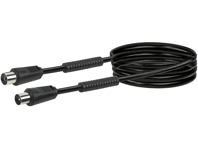 SCHWAIGER -KVKF30 533- Antennen Anschlusskabel (90 dB) IEC Stecker zu IEC Buchse, mit Ferritkern