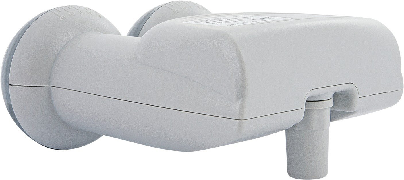 Weißes LNB für Satellitenschüssel.