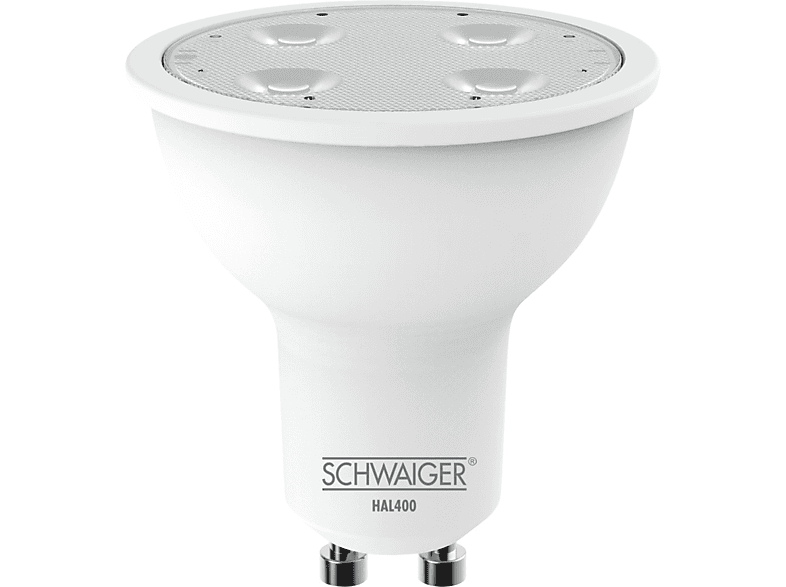 SCHWAIGER -HAL400- LED dimmbares (GU10) als Warmweiß Leuchtmittel Wohnlicht