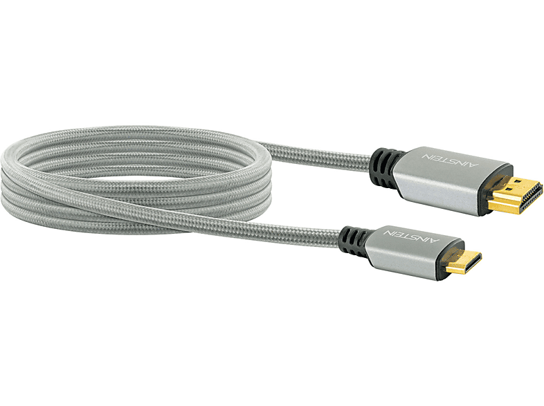 AINSTEIN -AIVI7020 413- High-Speed-HDMI-Kabel mit Ethernet HDMI-Mini Stecker zu HDMI-Stecker