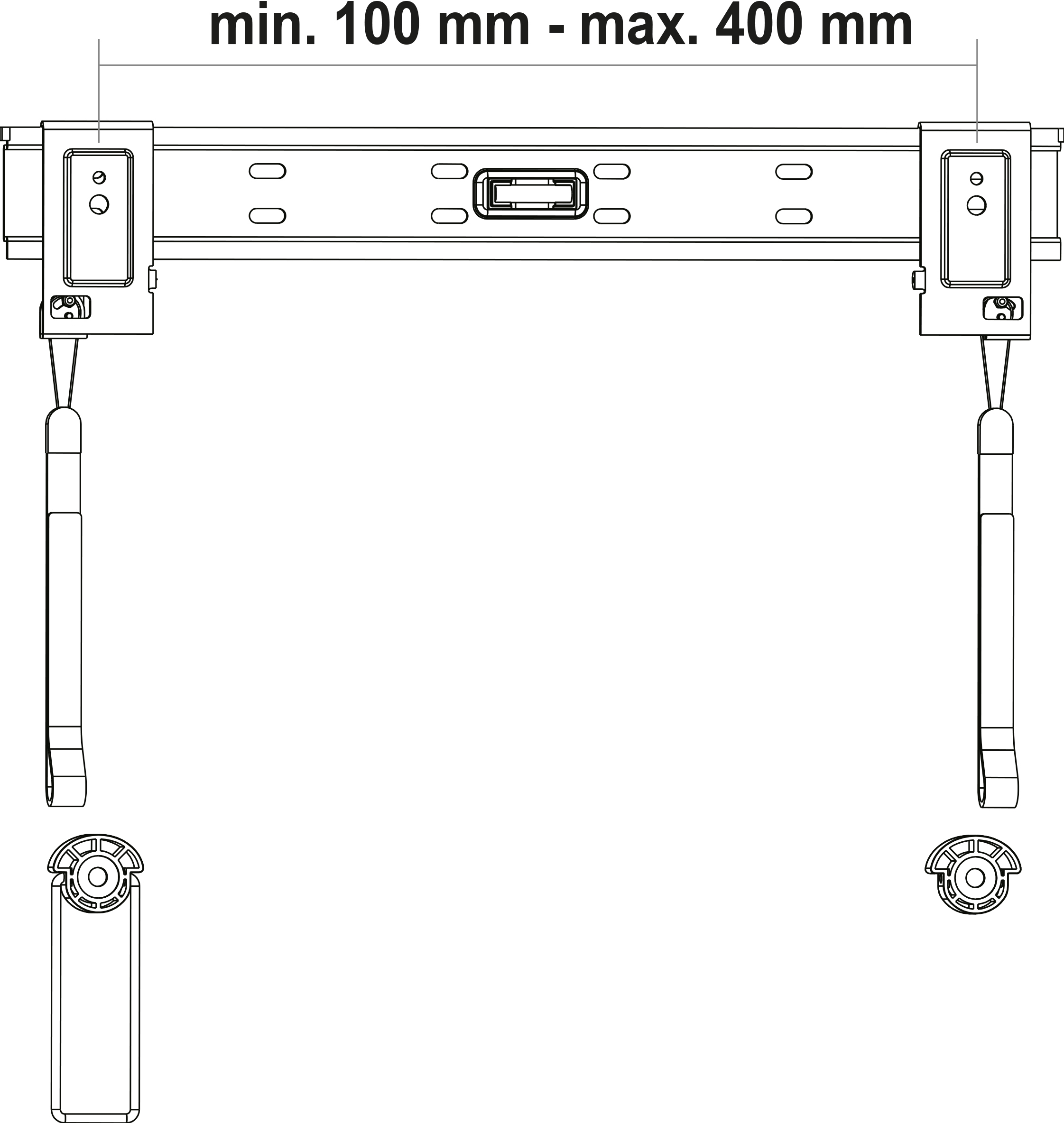 011- für Schwarz Flachbildschirme - (fix) SCHWAIGER Wandhalter (81 -LWH2337 TV cm), 140