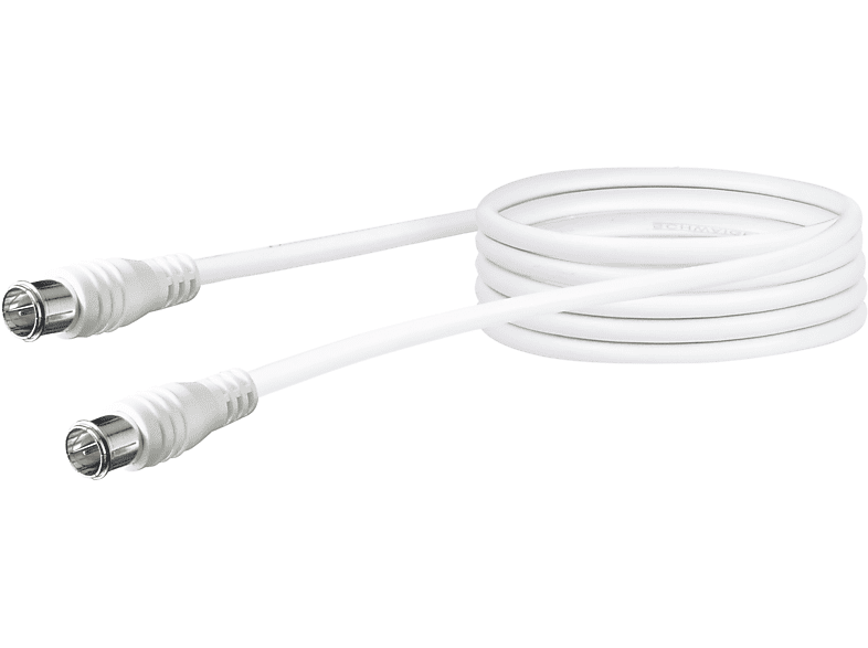 SCHWAIGER -KVCQ30 532- SAT Anschlusskabel (75 dB) F-Quick Stecker zu  F-Quick Stecker
