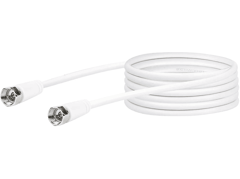 [Super ≈ Günstiger Preis] SCHWAIGER -KVC50 532- SAT Anschlusskabel F-Stecker (75 F-Stecker zu dB)