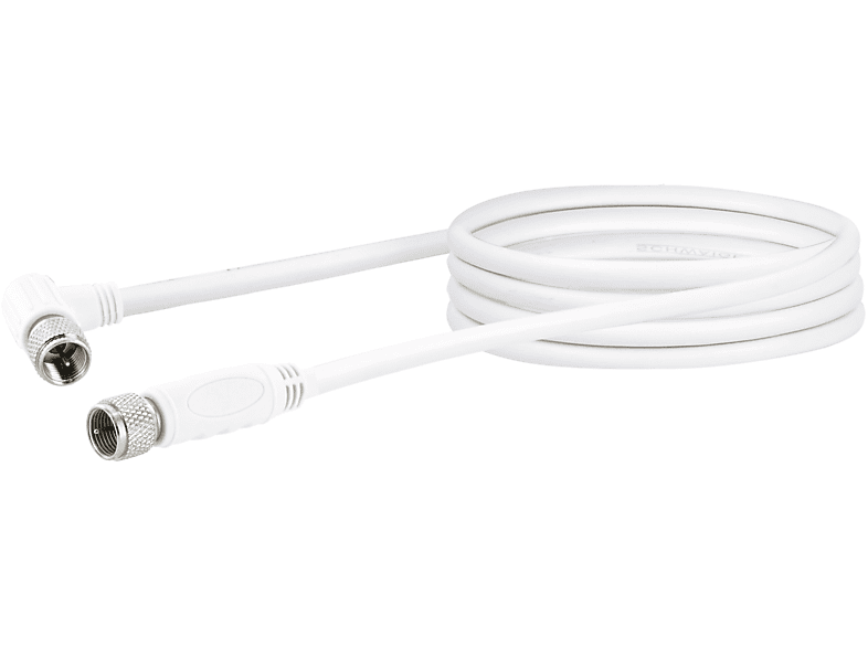 SCHWAIGER -KVCW15 532- SAT Anschlusskabel (110 dB) 90° F-Winkelstecker  zu  F-Stecker | Adapter & Kabel