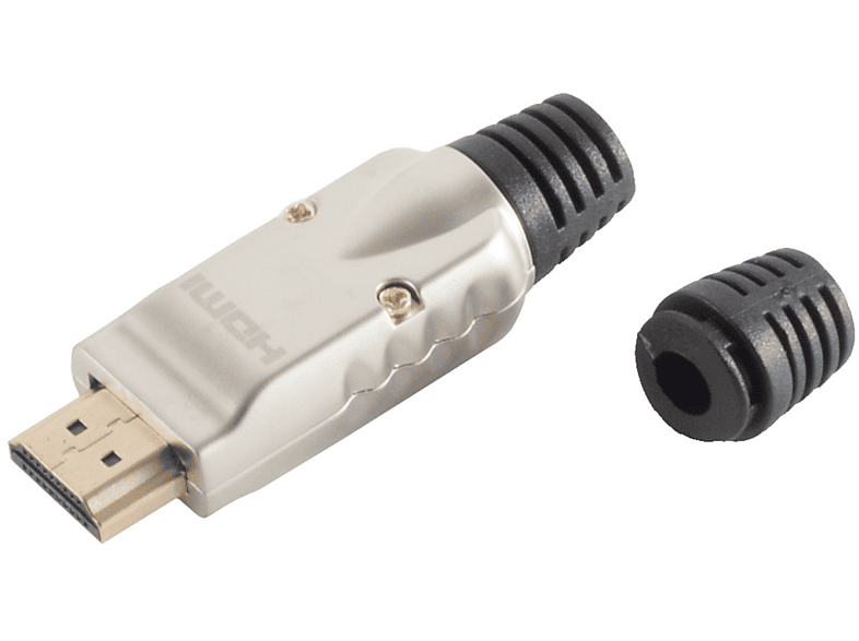 HDMI Selbstmontage, Metalll S/CONN MAXIMUM Adapter schwarz HDMI-Stecker CONNECTIVITY