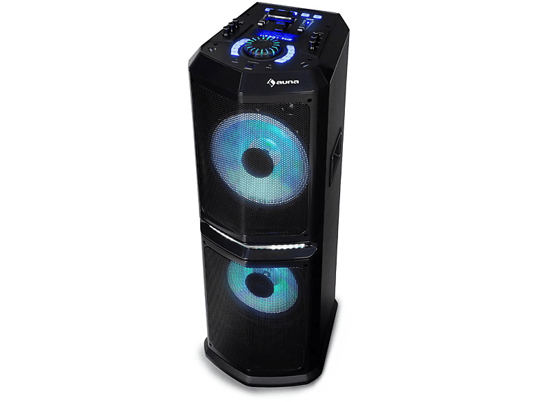 Schwarz 8000 Clubmaster DJ-Party-Audiosystem, AUNA