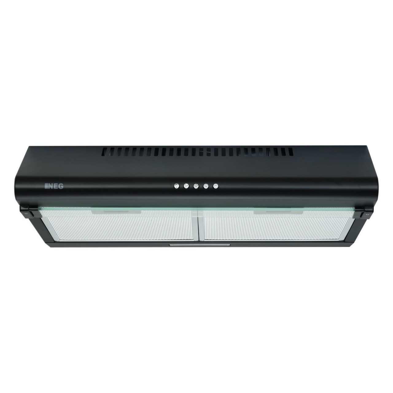 mit cm NEG15-ATR (60,0 Dunstabzugshaube LED-Beleuchtung breit, tief) 50,0 cm schwarz, Dunstabzugshaube NEG