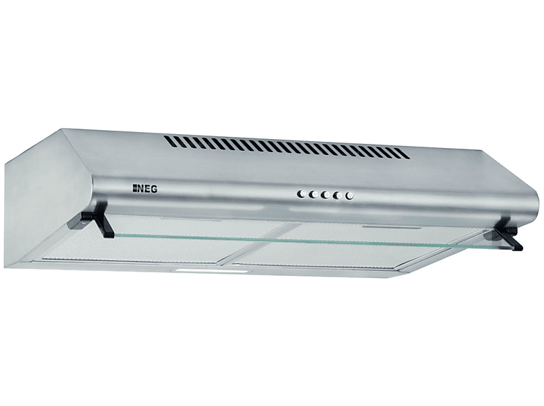 NEG Dunstabzugshaube NEG15-ATR Dunstabzugshaube LED-Beleuchtung (60,0 breit, tief) silber, cm mit 50,0 cm