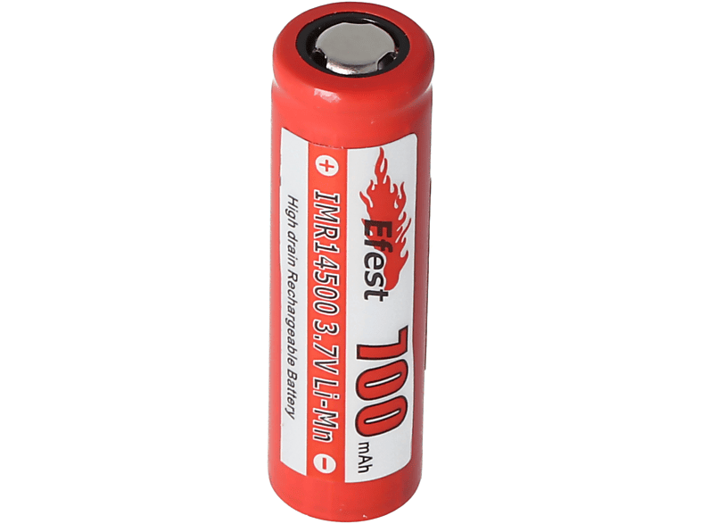 Li-Ion-Akku IMR - 3,7V Akku, 700mAh mAh 14500 EFEST ungesicherter 700 Lithium-Ionen 50,1x14,15mm - V1 Li-Ion