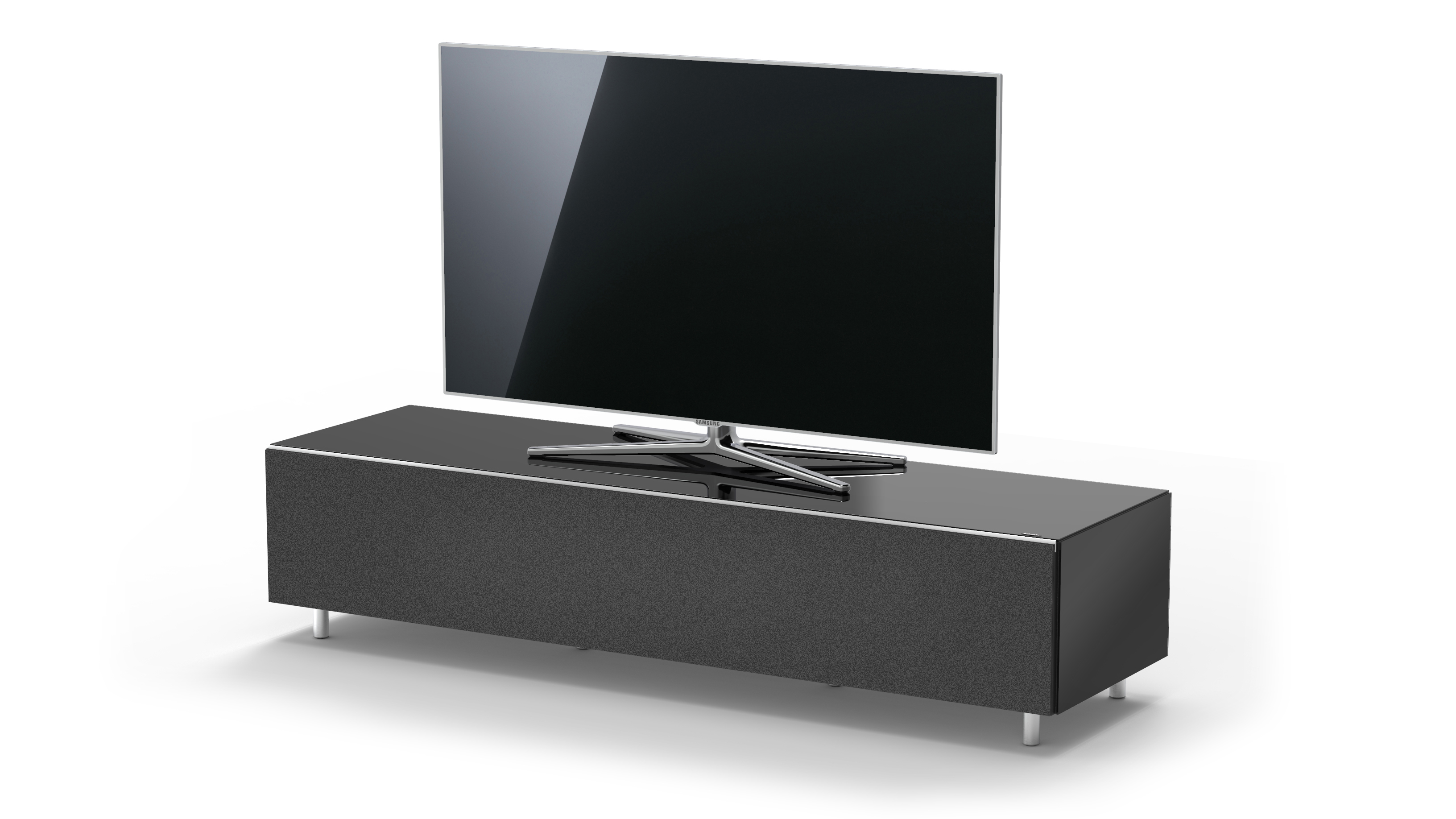 TV-Soundbar-Lowboard BY JRL JUST 1654T. Black. SPECTRAL 165cm. TV-Soundbar-Lowboard Breite