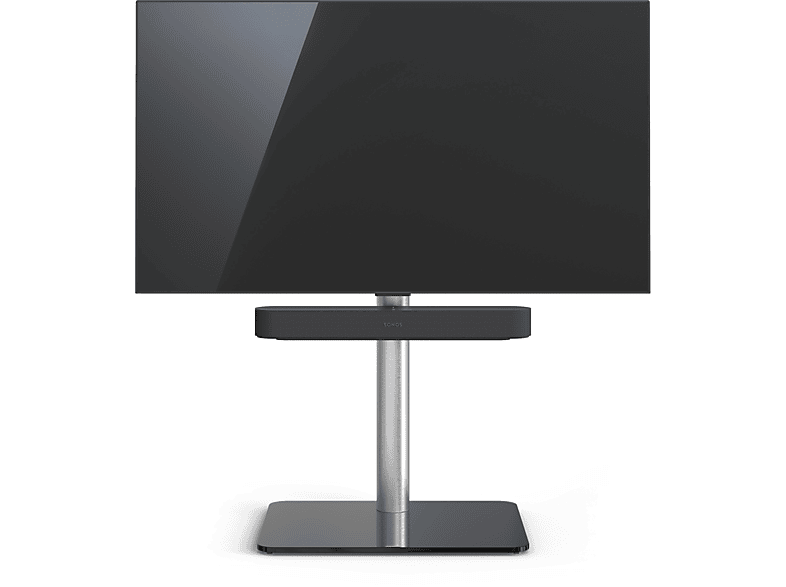 Glasboden TV-Stand Just.Stand für TV-Ständer Ablage Universal JUST und TV in BY TV610SP Soundbar bis Schwarzglas 65\'\'. SPECTRAL