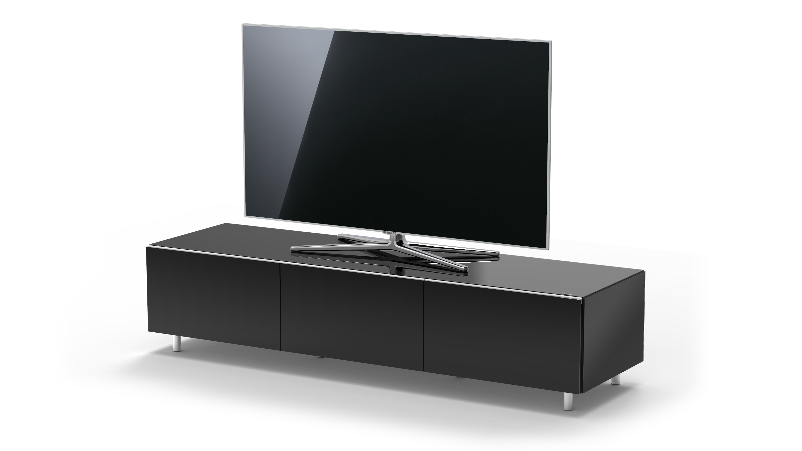 JUST BY SPECTRAL TV-Lowboard 1650T-SL. mit TV-Lowboard JRL Breite 165cm. Black. Schublade