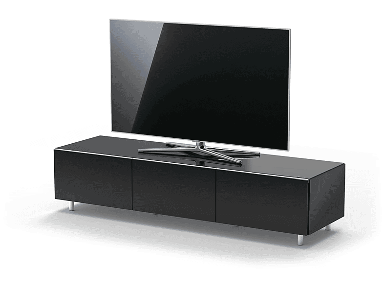 JUST BY SPECTRAL TV-Lowboard Schublade JRL Breite 1650T-SL. 165cm. Black. TV-Lowboard mit