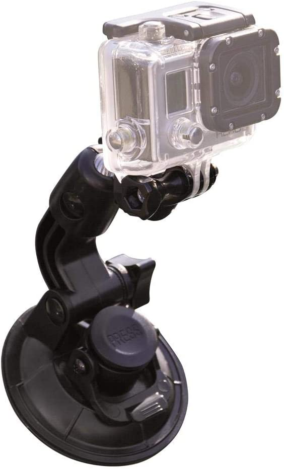 offen Saugstativ Saugfuß Digitalkameras kleine für GP-06 10 und / Schwarz, bis Actioncams cm Stativ, Höhe DÖRR