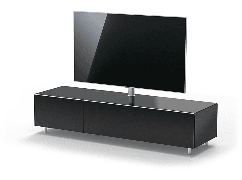 JUST BY SPECTRAL TV-Lowboard JRL 1650T mit Schublade und TV-Halterung VESA600. Breite 165cm. Black. TV-Lowboard