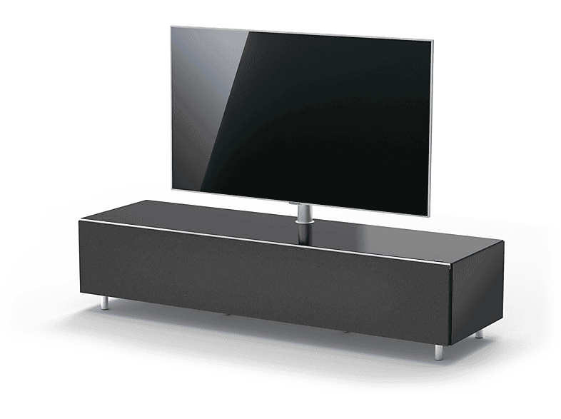 JRL TV-Halterung BY Breite JUST SPECTRAL 1654T. mit TV-Soundbar-Lowboard TV-Soundbar-Lowboard VESA600. Black. 165cm.