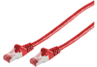 KABELBUDE Patchkabel cat6A S/FTP PIMF Halogenfrei rot 5m, Kabel, 5 m