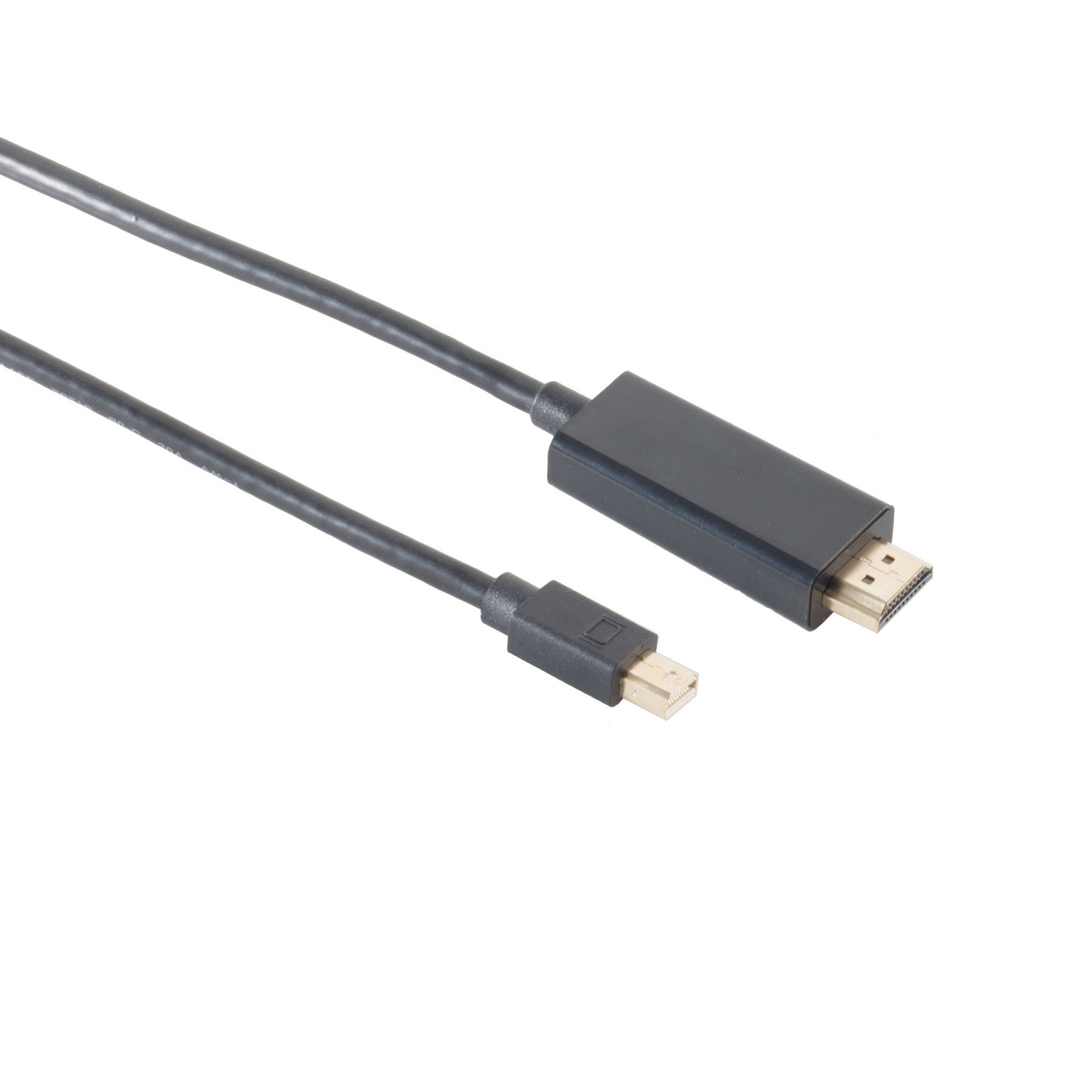 DP Mini mDP-HDMI, KABELBUDE auf m Mini 4K60Hz, DisplayPort Kabel, 1.4 Kabel, 2,0m, 2 HDMI