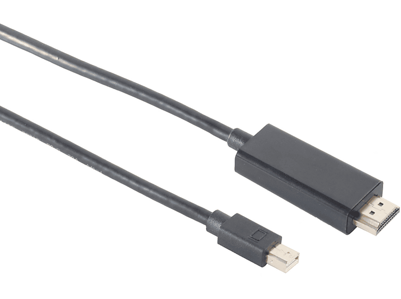 mDP-HDMI, HDMI KABELBUDE Mini 2,0m, 2 Kabel, Mini DisplayPort auf Kabel, DP m 4K60Hz, 1.4
