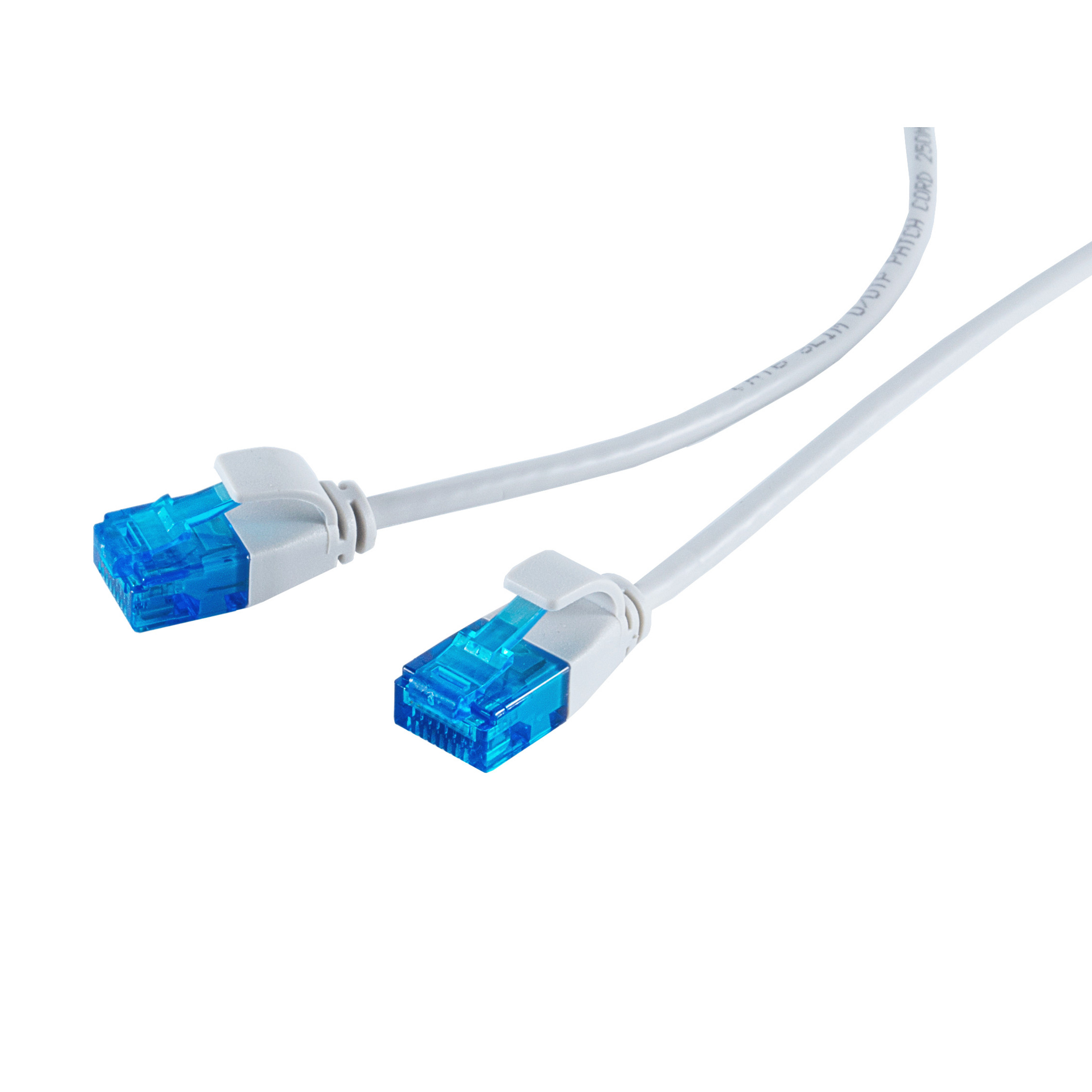 5m, 5 KABELBUDE weiß 6 U/UTP cat. slim, Patchkabel RJ45, m Patchkabel