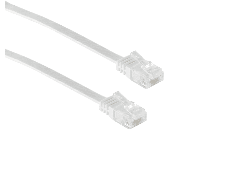 KABELBUDE Patchkabel-Flachkabel U/UTP cat. 6 slim 0,5m, Patchkabel RJ45, 0,50 m | Adapter & Netzwerkkabel