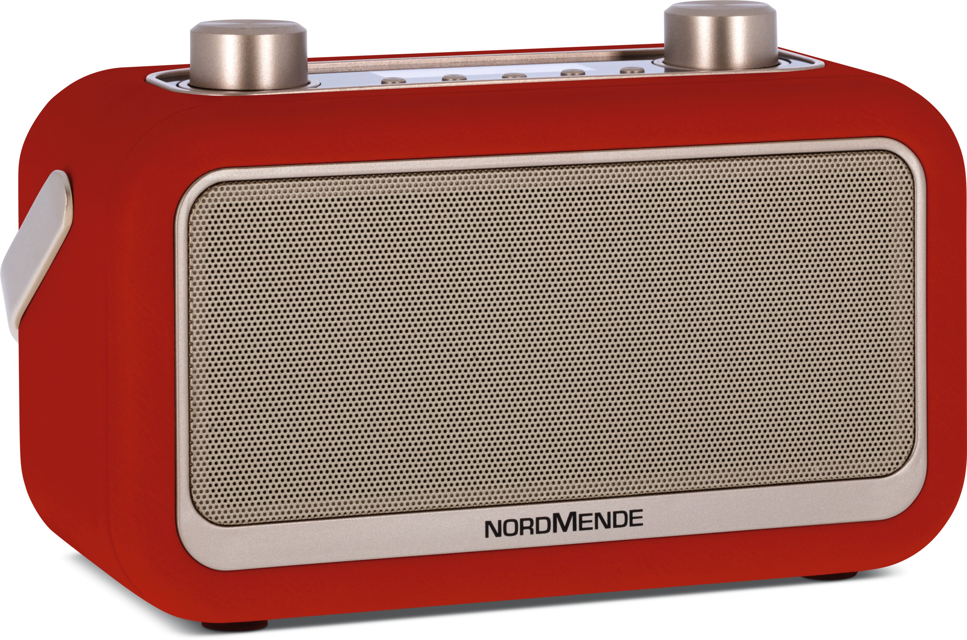 NORDMENDE Transita DAB+/UKW DAB, Portables DAB+, Bluetooth, FM, mit Bluetooth-Audiostreaming, 30 FM, Radio AM, DAB, Rot