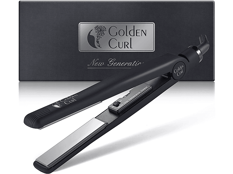 GOLDEN CURL GL 829 Straightener, Hair Glätteisen Temperaturstufen: (Silver) 10