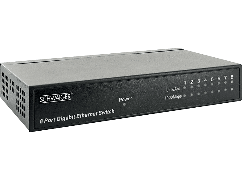 SCHWAIGER -NWSW8 8-Port Switch Netzwerk 011