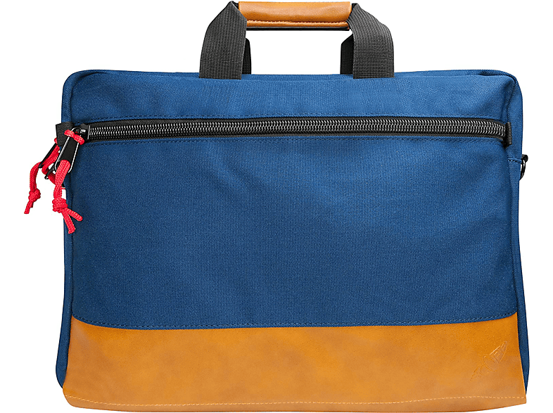 SCOPE -715767- Notebook Tasche / Aktentasche Polyester / Kunstleder, Rucksack blau/braun für Universal