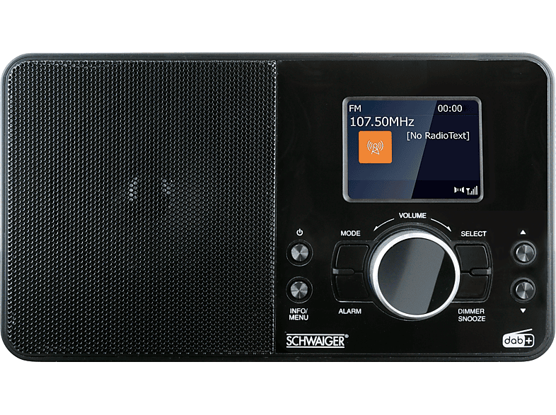 SCHWAIGER -DAB400 513- Digital DAB+, Radio, Schwarz DAB+/FM