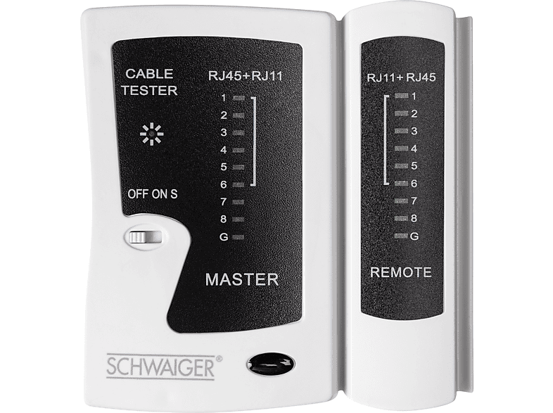 -NWM1 531-, SCHWAIGER Netzwerkkabeltester