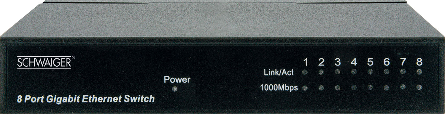 SCHWAIGER -NWSW8 011-, 8-Port Netzwerk Switch