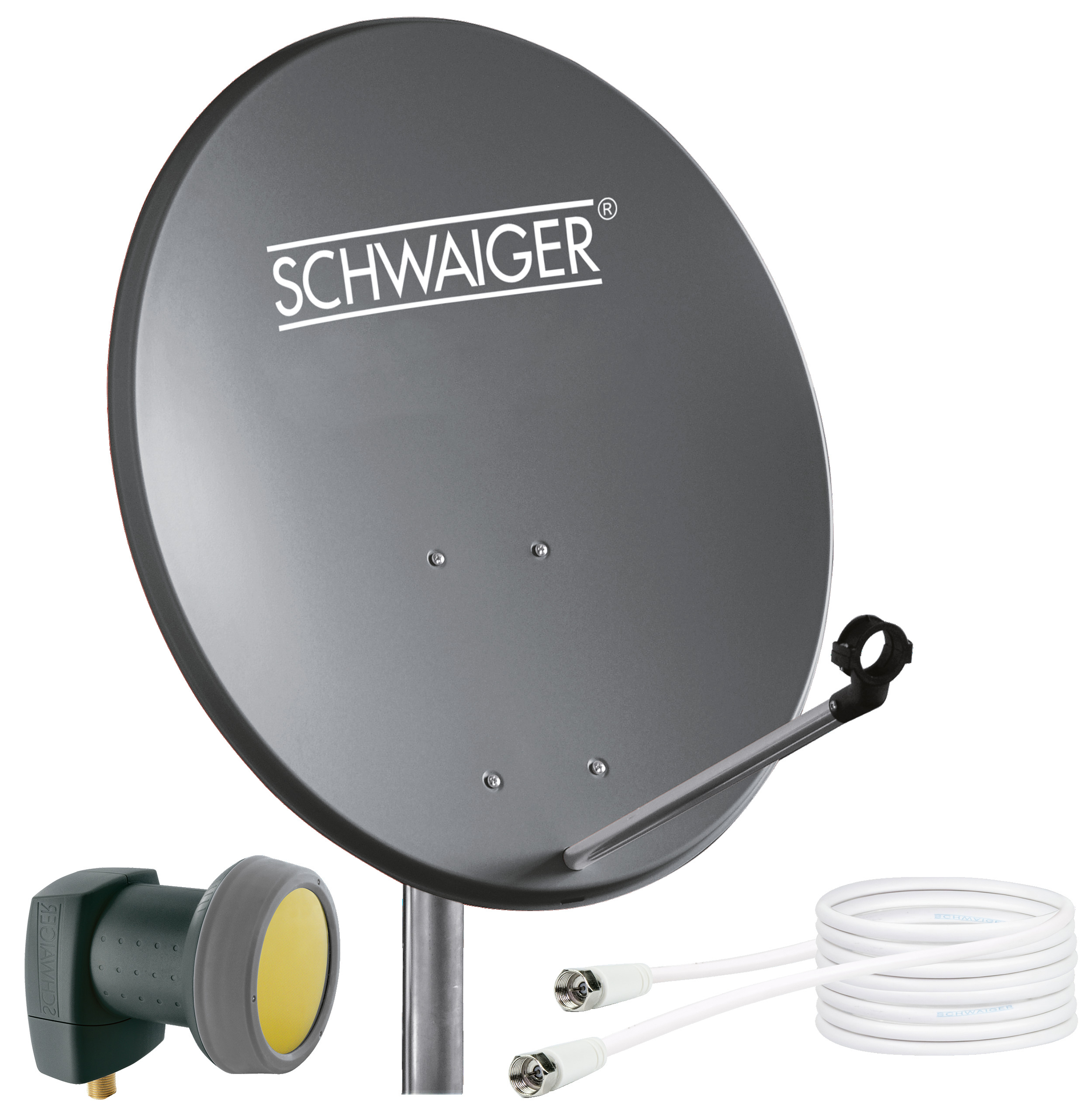 SCHWAIGER -719734- SAT Set, Satelliten cm, LNB) Anlage (55 Single