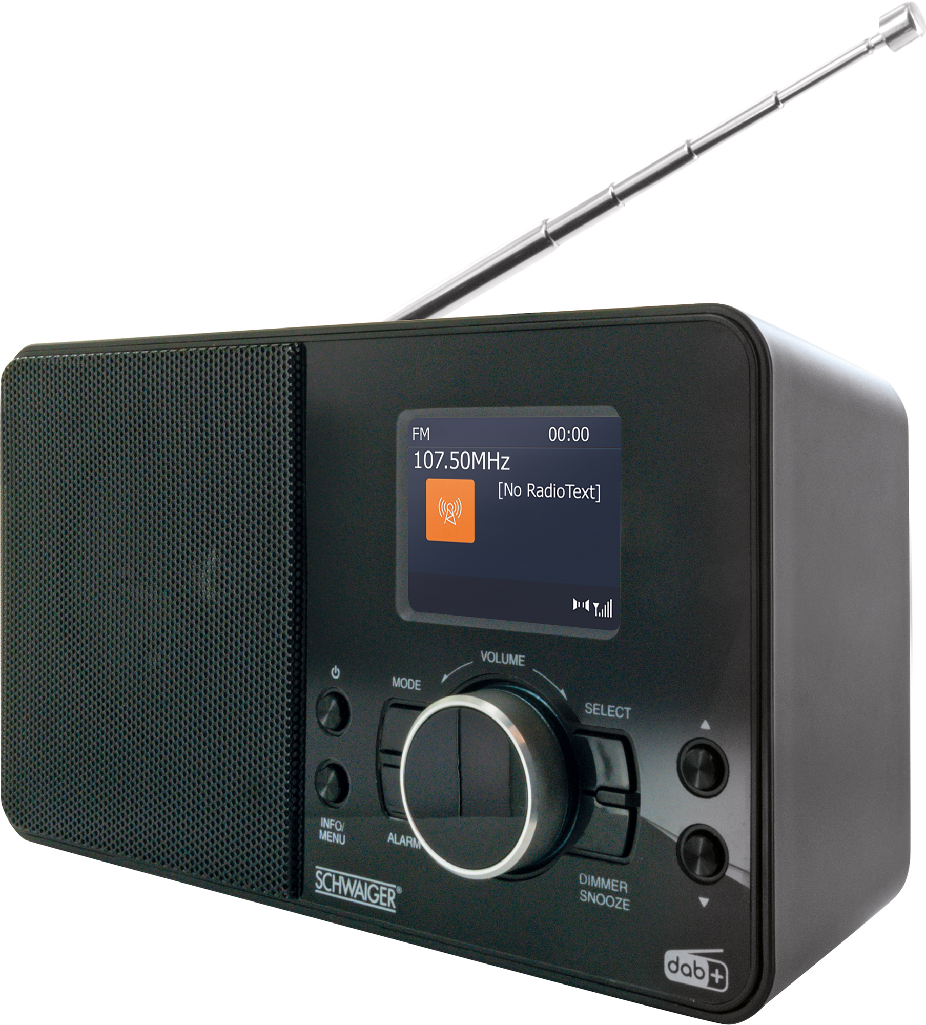 Radio, SCHWAIGER 513- Schwarz -DAB400 DAB+, Digital DAB+/FM