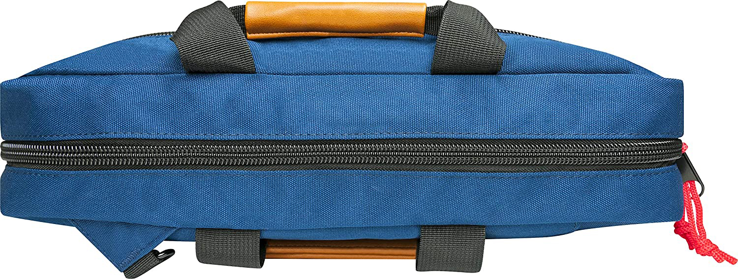 SCOPE -715767- Notebook Tasche Rucksack blau/braun Aktentasche / Universal für Polyester / Kunstleder
