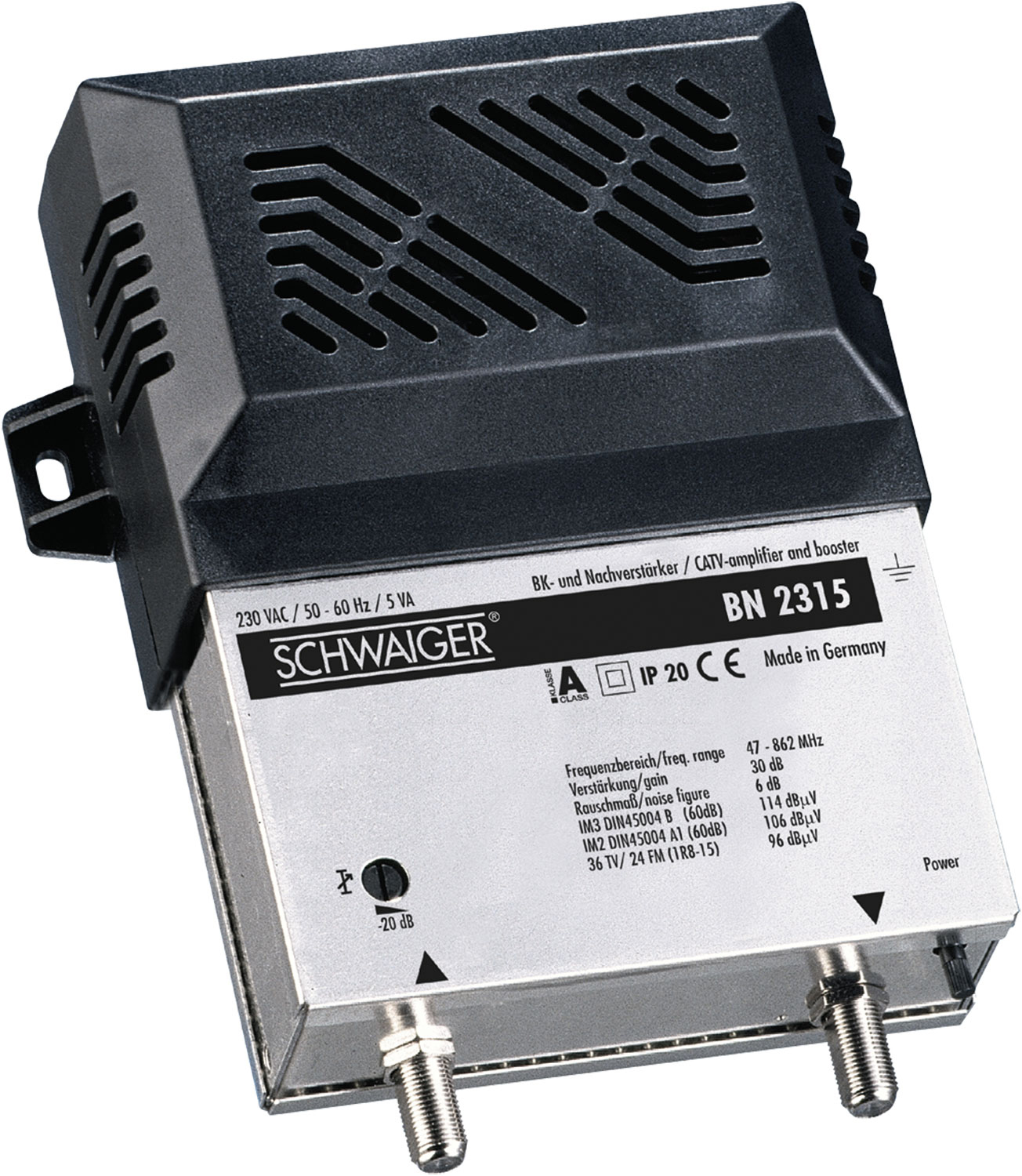 -BN2315 531- BK- Nachverstärker und (30 dB) SCHWAIGER