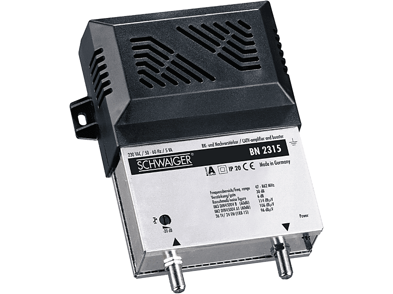 SCHWAIGER -BN2315 531- BK- und Nachverstärker (30 dB)