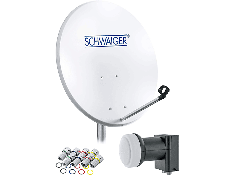 SCHWAIGER SAT-Anlage 55cm Ohne Receiver - Komplettset Für 1 Teilnehmer