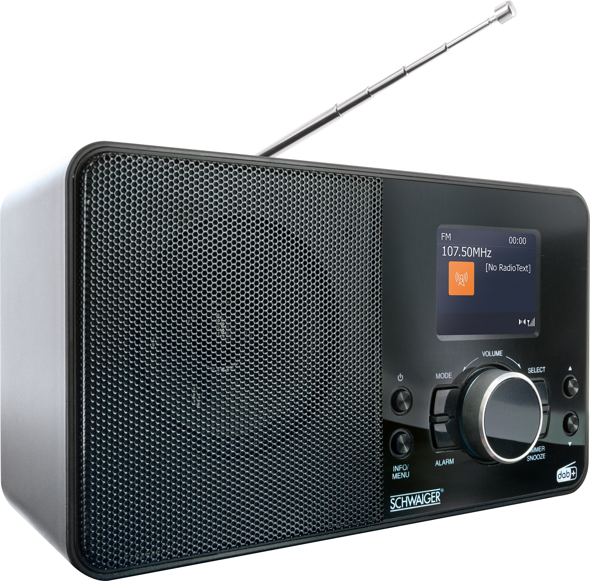 SCHWAIGER -DAB400 Radio, DAB+/FM Schwarz DAB+, 513- Digital