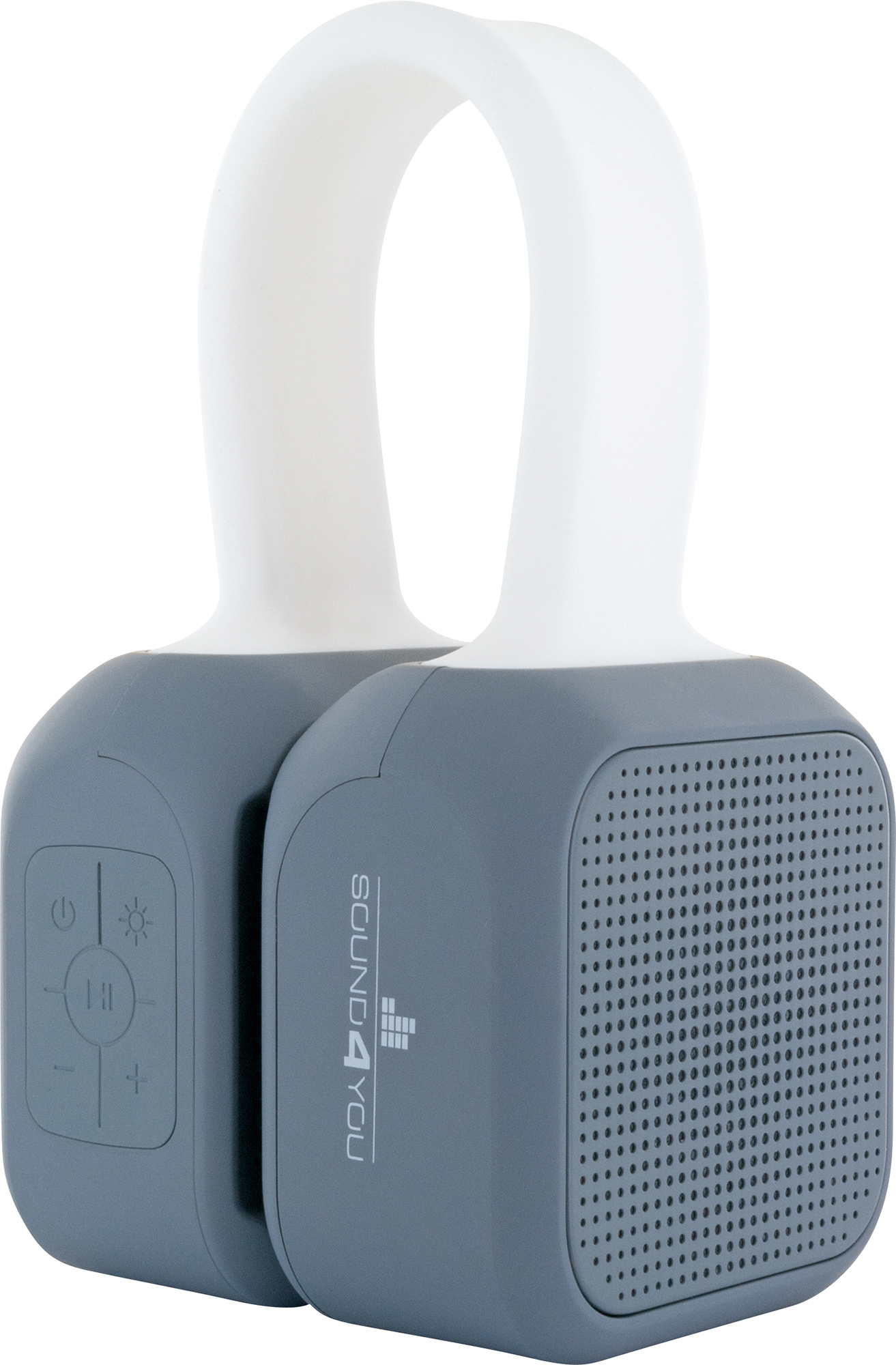 SCHWAIGER -661699- Bluetooth Stereo (Stereo, Weiß/Grau) Lautsprecher