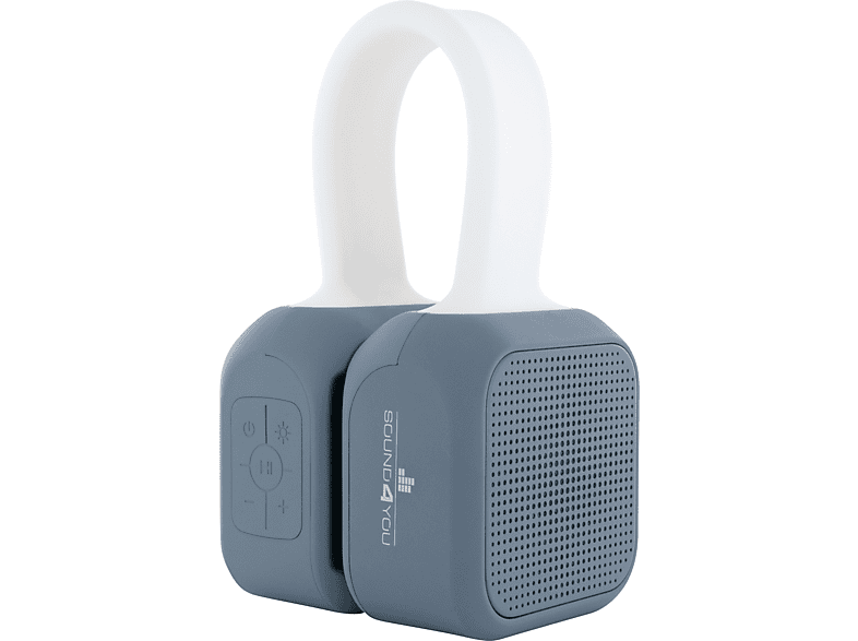(Stereo, Stereo Lautsprecher -661699- Bluetooth SCHWAIGER Weiß/Grau)