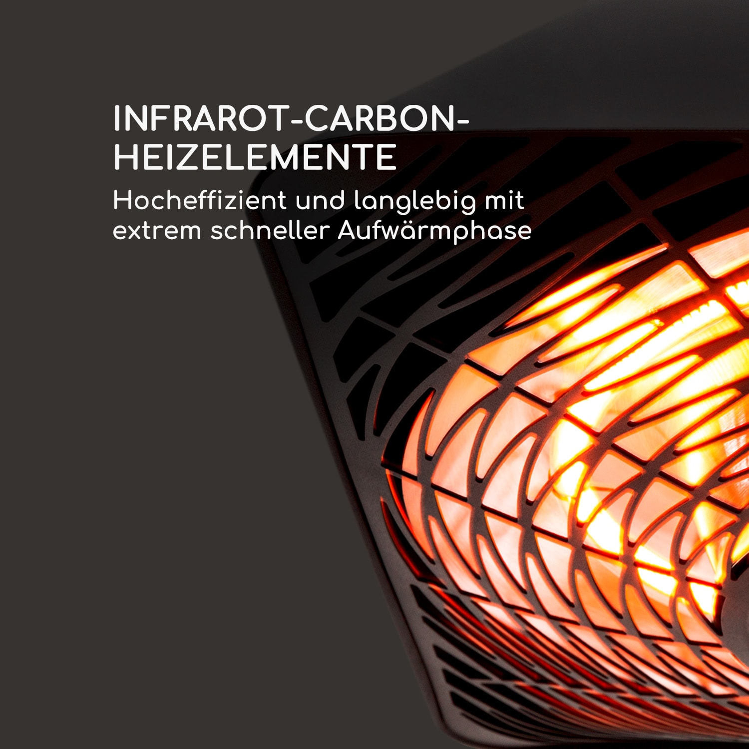 (2000 Infrarot-Heizstrahler Square Slim BLUMFELDT Heat Watt)