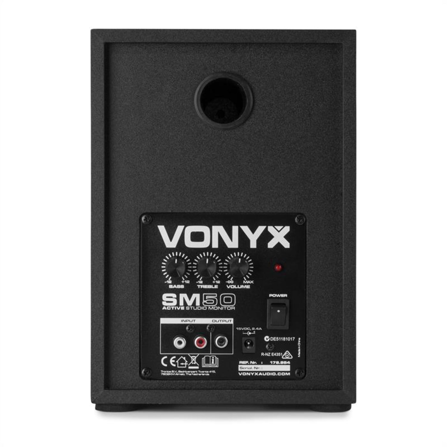 VONYX SM50 Studiomonitor-Lautsprecher-Set, Schwarz