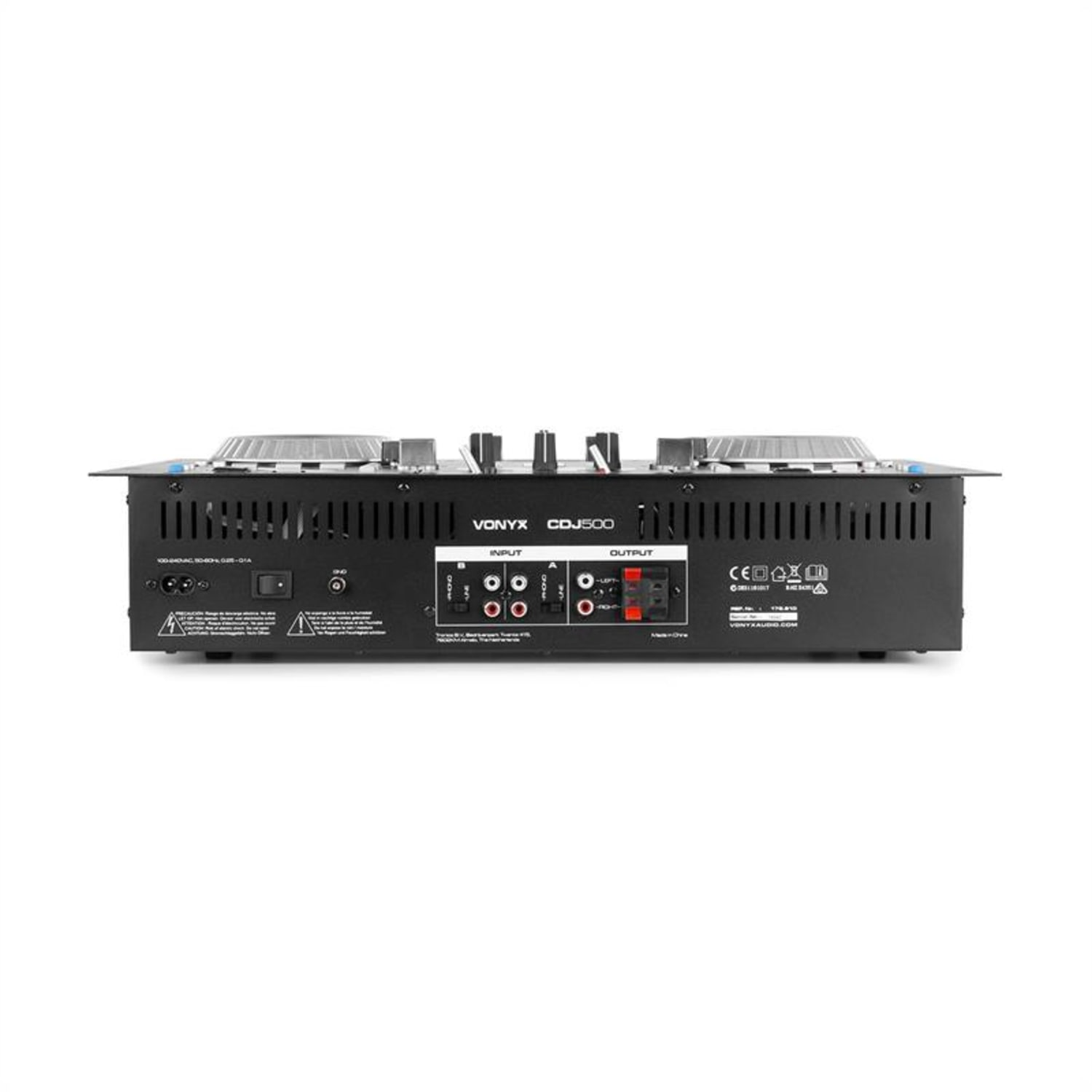 Schwarz CDJ500 2-Kanal Mixer, VONYX
