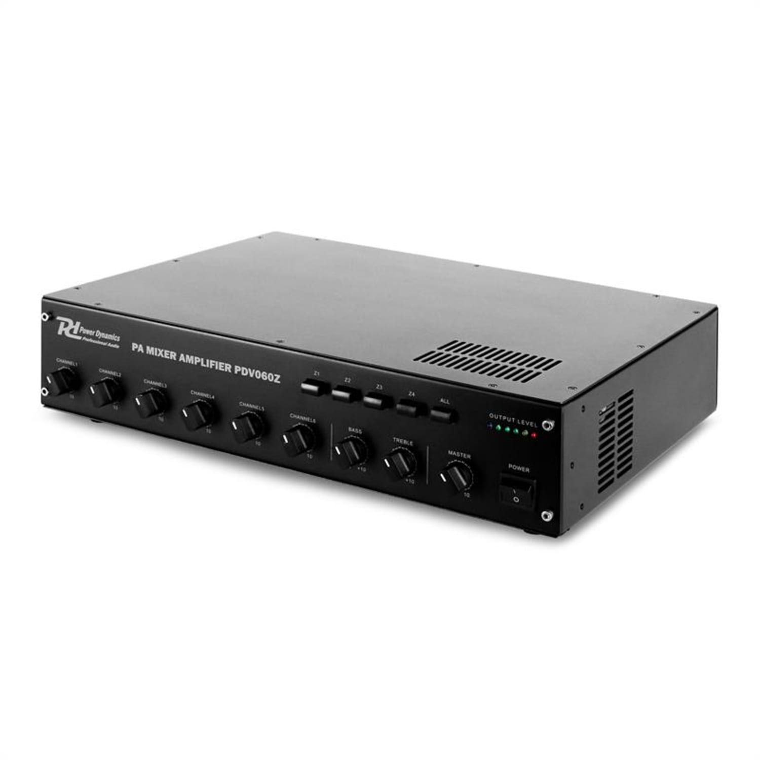 POWER DYNAMICS 6-Kanal black PDV60Z 4-Zonen 60W PA-Verstärker, PA-Verstärker