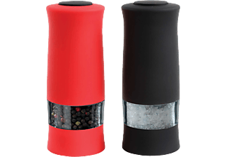 LIVOO Gewürzmühle Duo Pfeffer Salzstreuer MEN330RN rot/schwarz Gewürzmühle