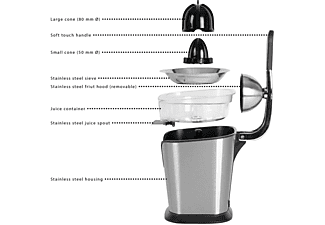 PROFICOOK PC-ZP 1154 Entsafter 160 Watt, Silber