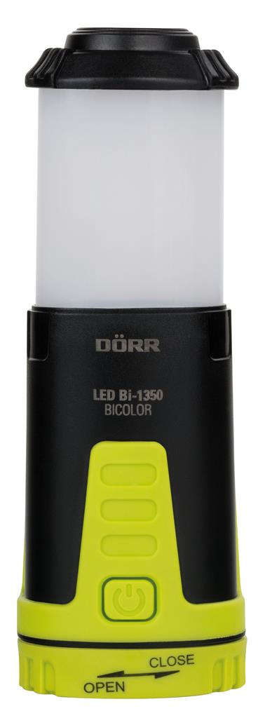 OUTDOOR LATERNE Campinglampe LED LED SCHW./NEONGELB DÖRR BICOLOR BI-1350