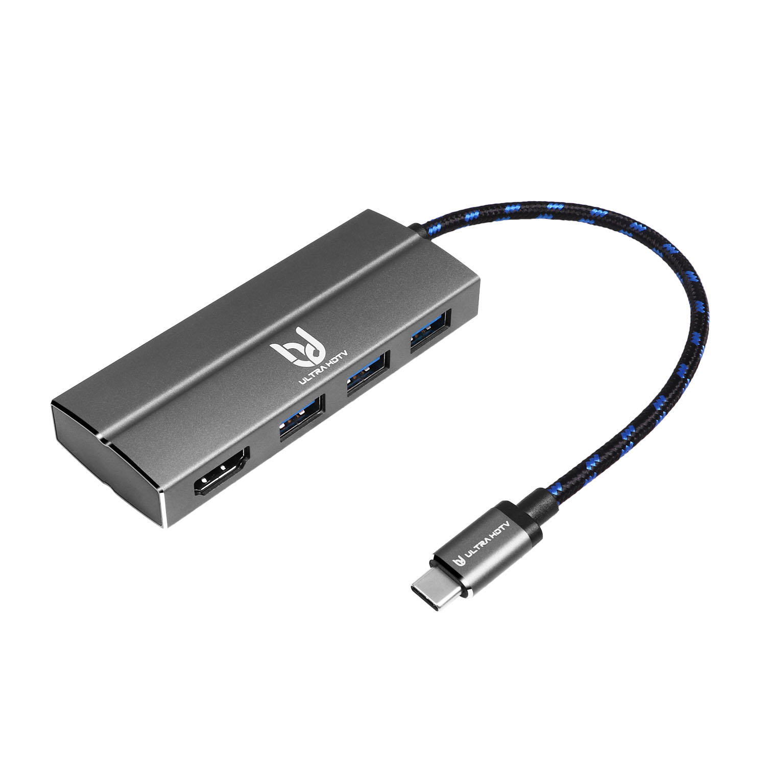ULTRA HDTV USB-C USB-C Multifunktions-Hub, Grau Multifunktions-Hub