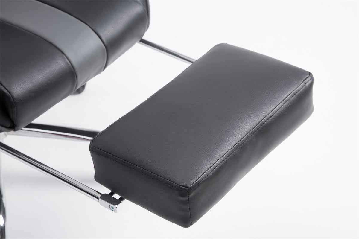 CLP Racing Bürostuhl Limit Kunstleder mit Gaming V2 Chair, Fußablage schwarz/grau